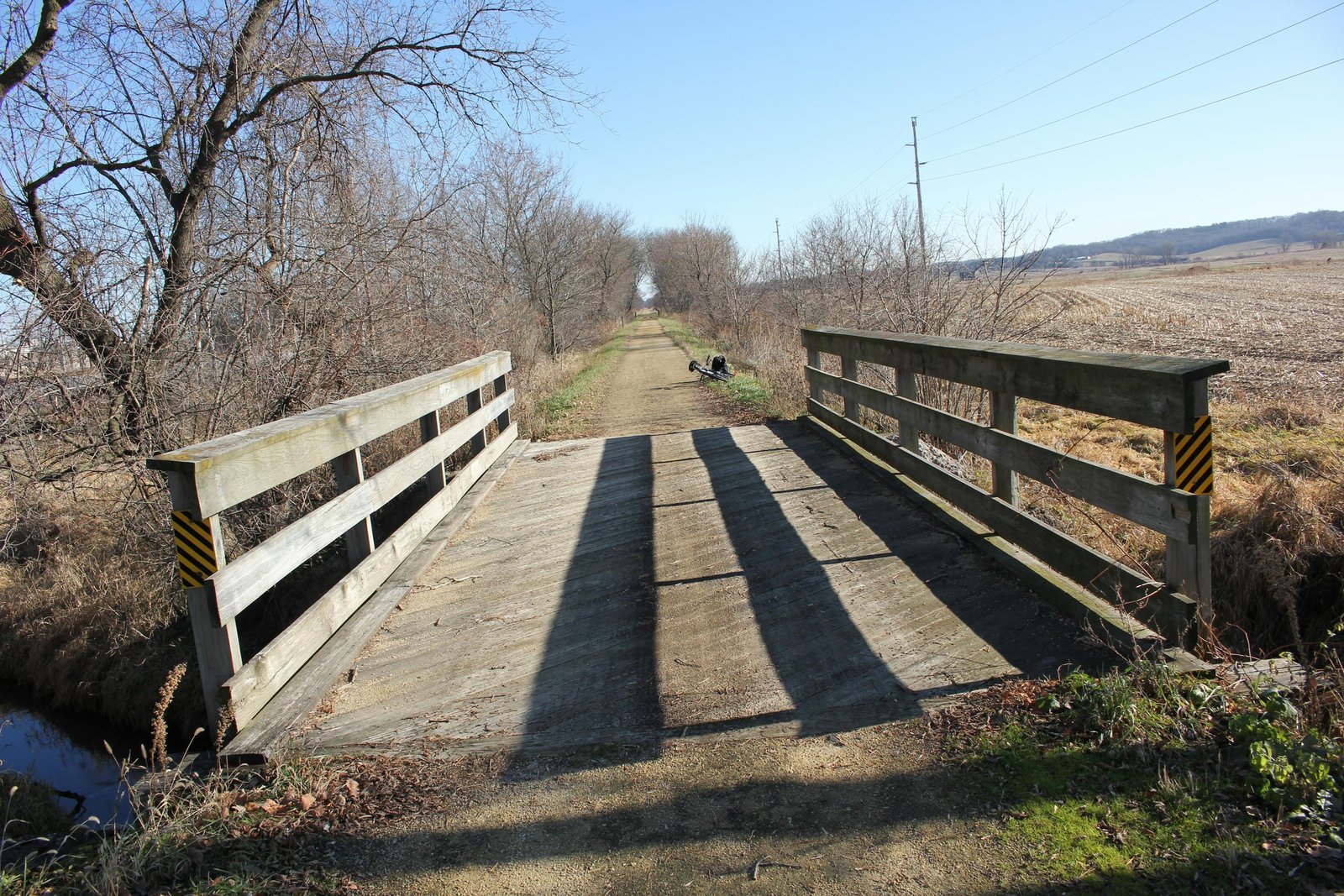 Looking east